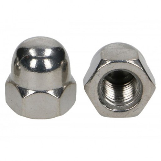 Гайка колпачковая шестигранная из нержавеющей стали 
