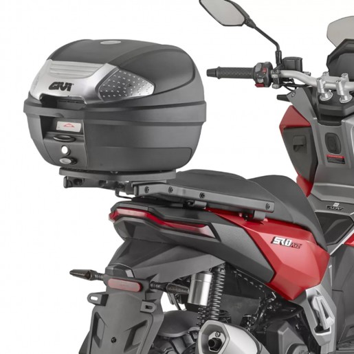 Центральный кофр GIVI E300NT2B системы MONOLOCK® черный, 30 литров, серые отражатели