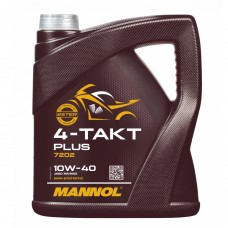 Масло моторное полусинтетическое MANNOL 4-Takt Plus 10W-40 7202 - 4 литра