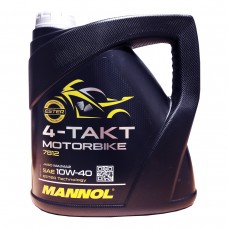 Масло моторное синтетическое MANNOL 4-Takt Motorbike 10W-40 7812 - 4 литра