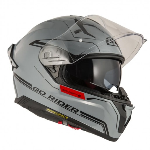 Шлем NZI GO RIDER STREAM DUO SOLID NOUVEAU NARDO GREY