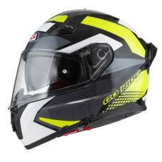 Шлем NZI GO RIDER STREAM DUO QUADRI чёрный/желтый/белый