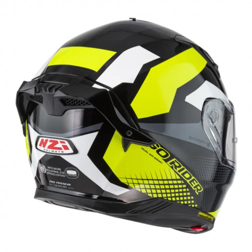 Шлем NZI GO RIDER STREAM DUO QUADRI чёрный/желтый/белый