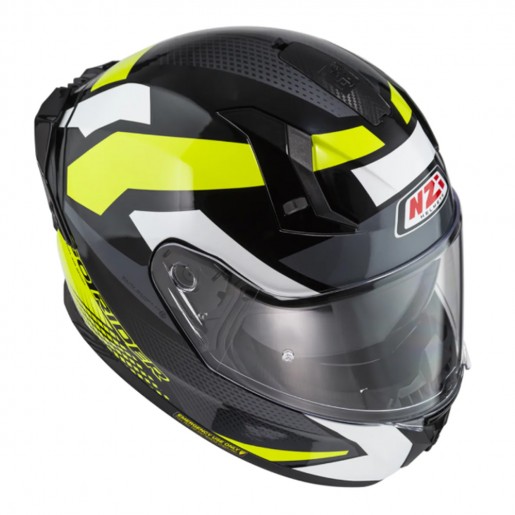 Шлем NZI GO RIDER STREAM DUO QUADRI чёрный/желтый/белый