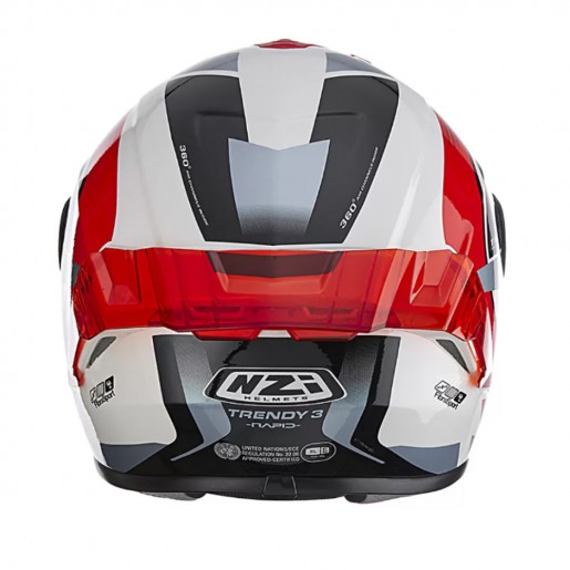 Шлем NZI TRENDY 3 STREAM RAPID + тонированный визор и спойлер