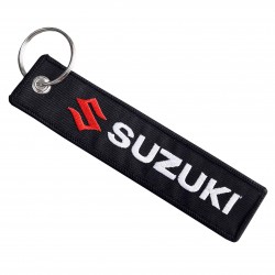 Брелок для ключей с логотипом Suzuki (вышивка)