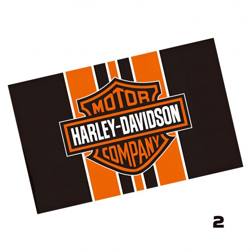 Флаг-растяжка с логотипом Harley Davidson, 150х90