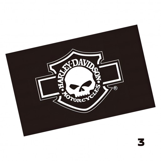 Флаг-растяжка с логотипом Harley Davidson, 150х90