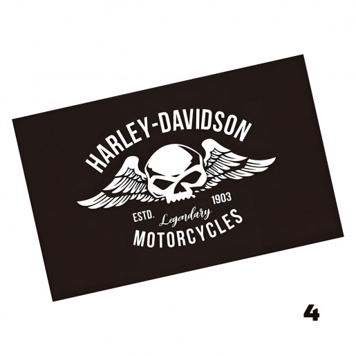 Флаг-растяжка с логотипом Harley Davidson, 150х90